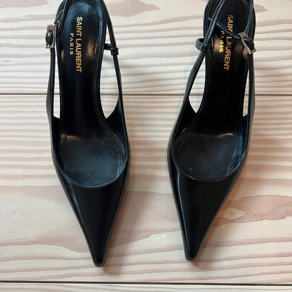 Saint Laurent Shoes - Saint Laurent Black Heeled Shoes